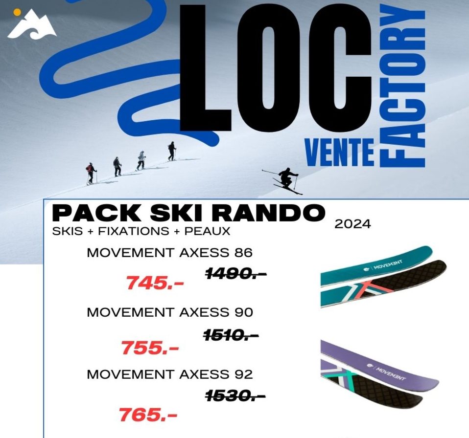 Vente de skis Movement chez LocFactory